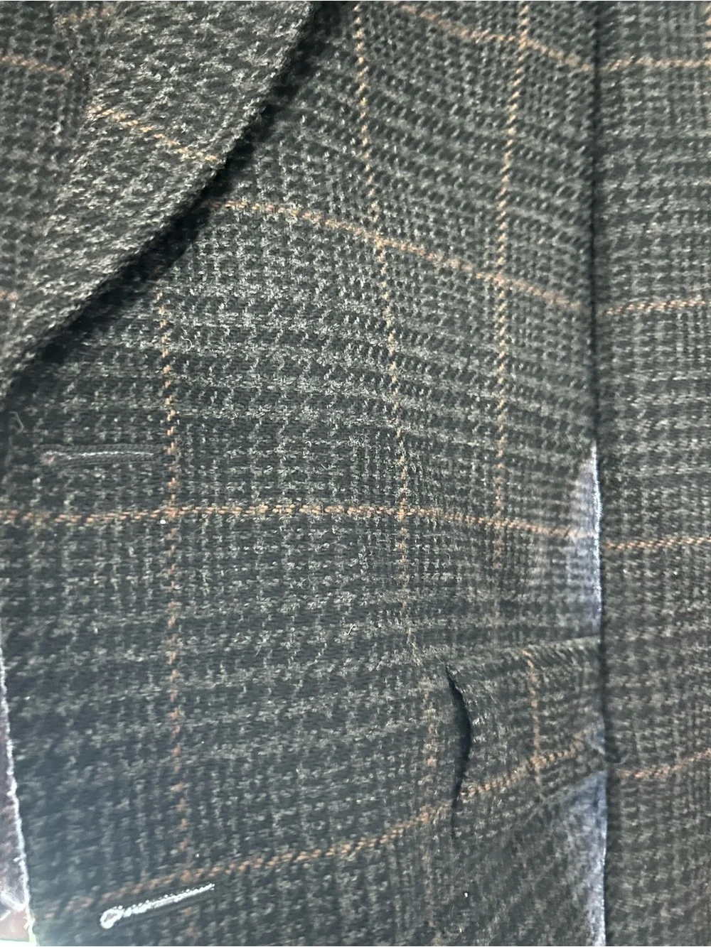 Austin Reed Brown Plaid Wool Sport Coat